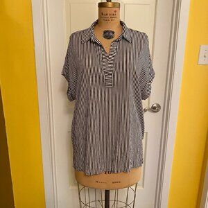 Black and White striped blouse, Jane and Delancey, 1X